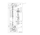 Whirlpool LSR8010PQ0 gearcase parts diagram