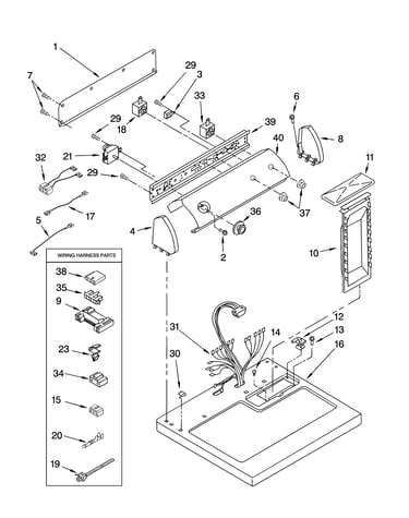 Top and console parts