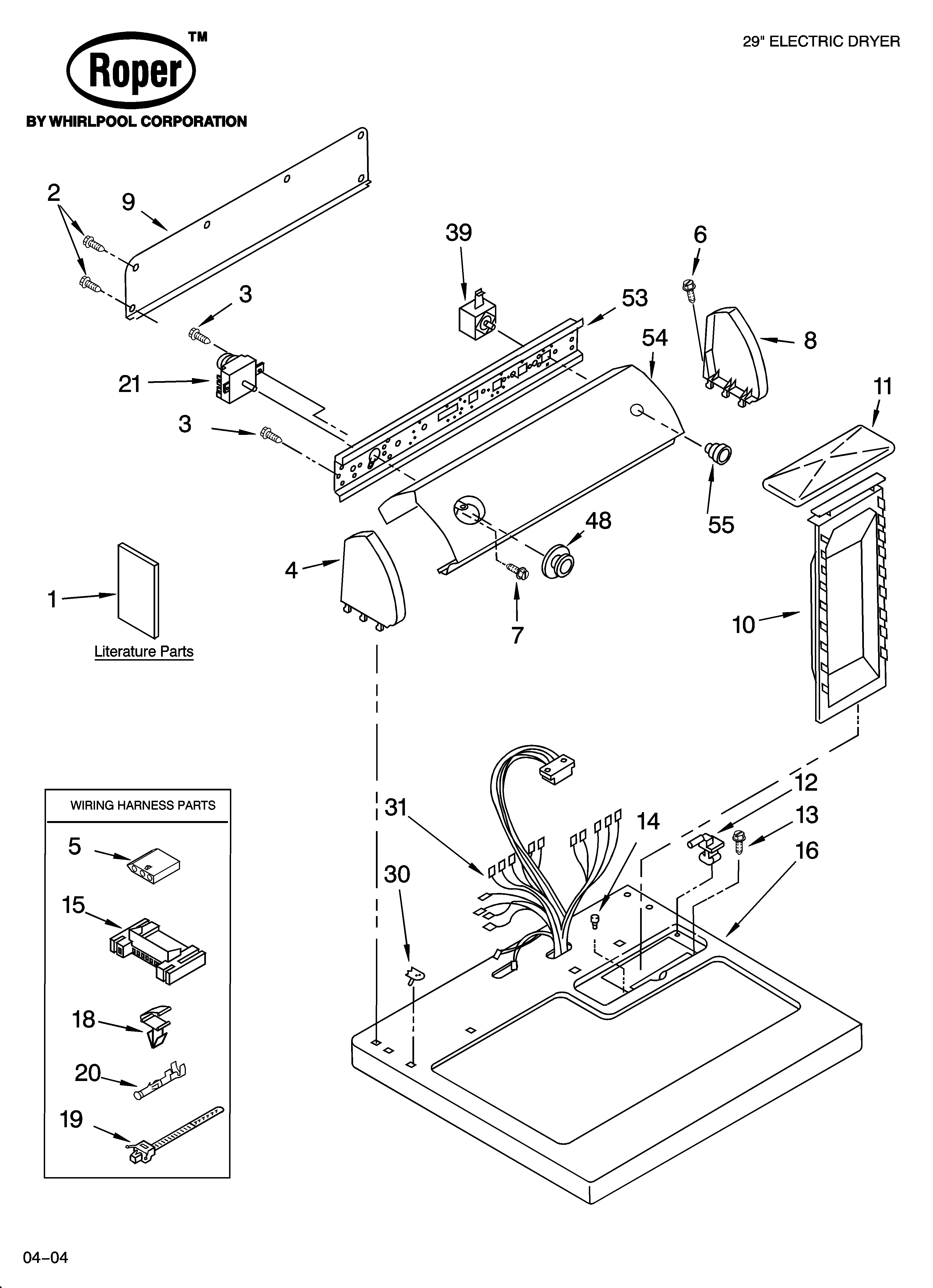 Top and console parts