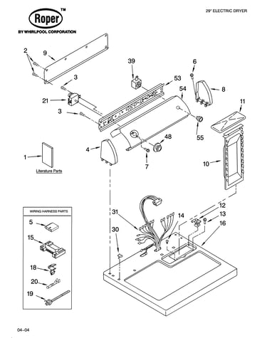 Top and console parts