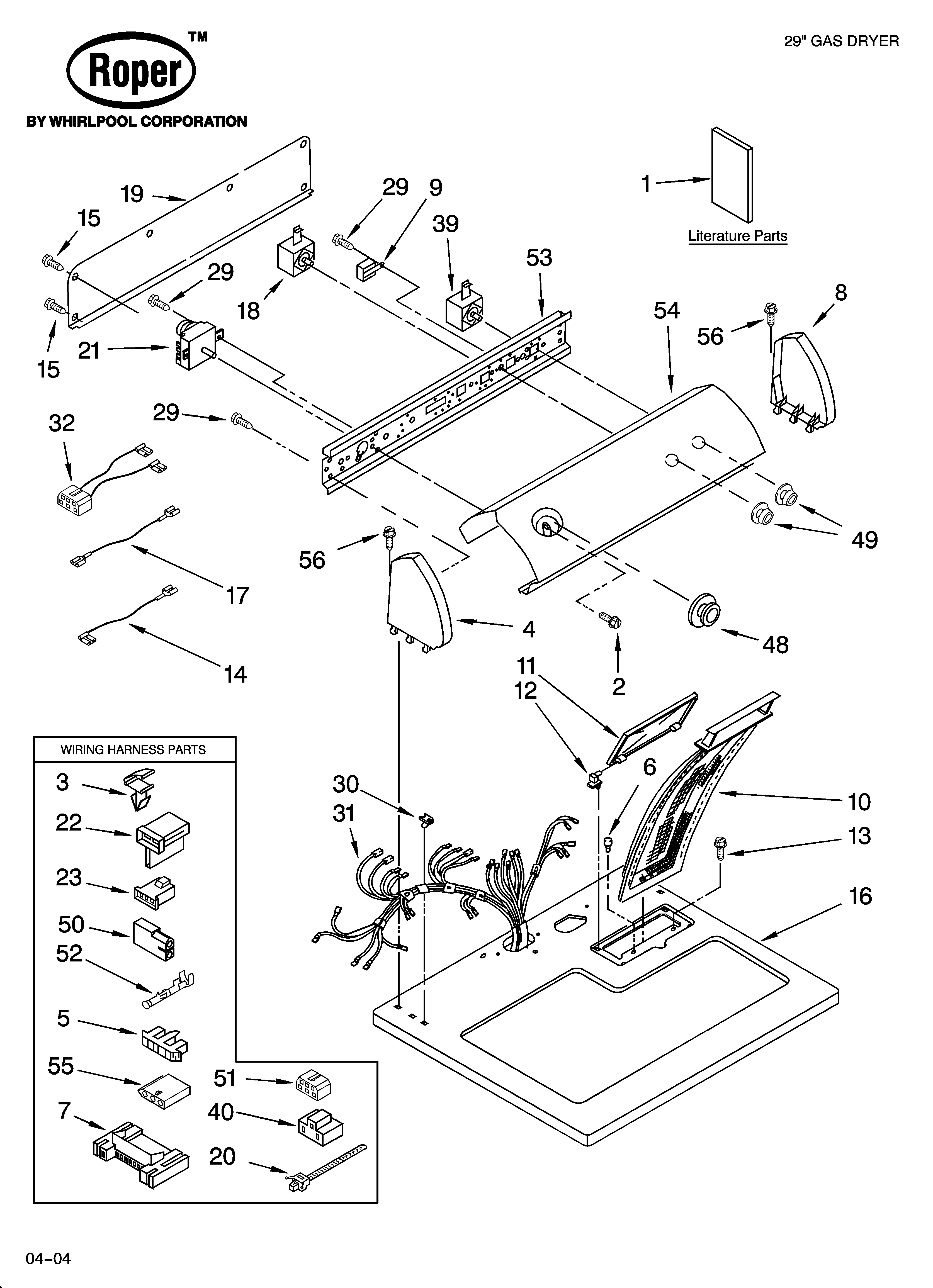 Top and console parts