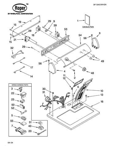 Top and console parts