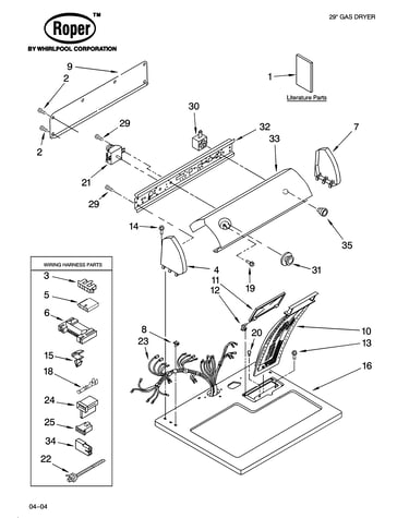 Top and console parts
