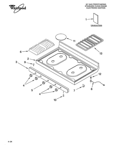 Cooktop parts