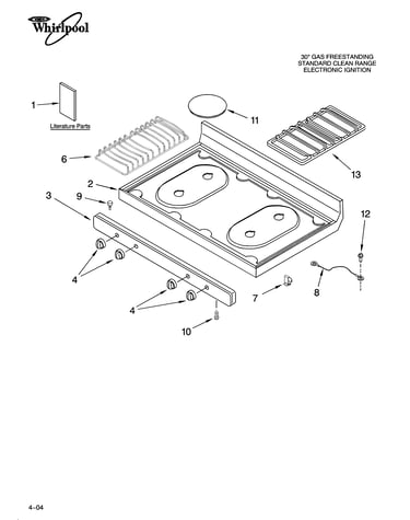 Cooktop parts