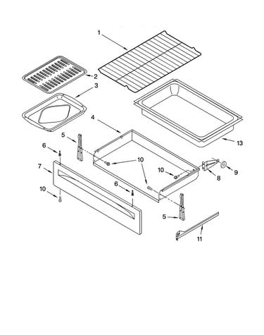Drawer & broiler parts