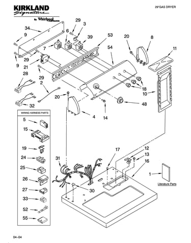 Top and console parts
