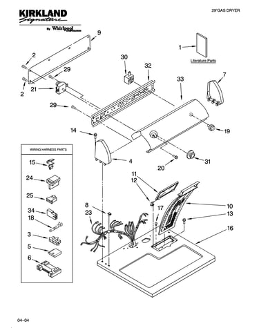 Top and console parts