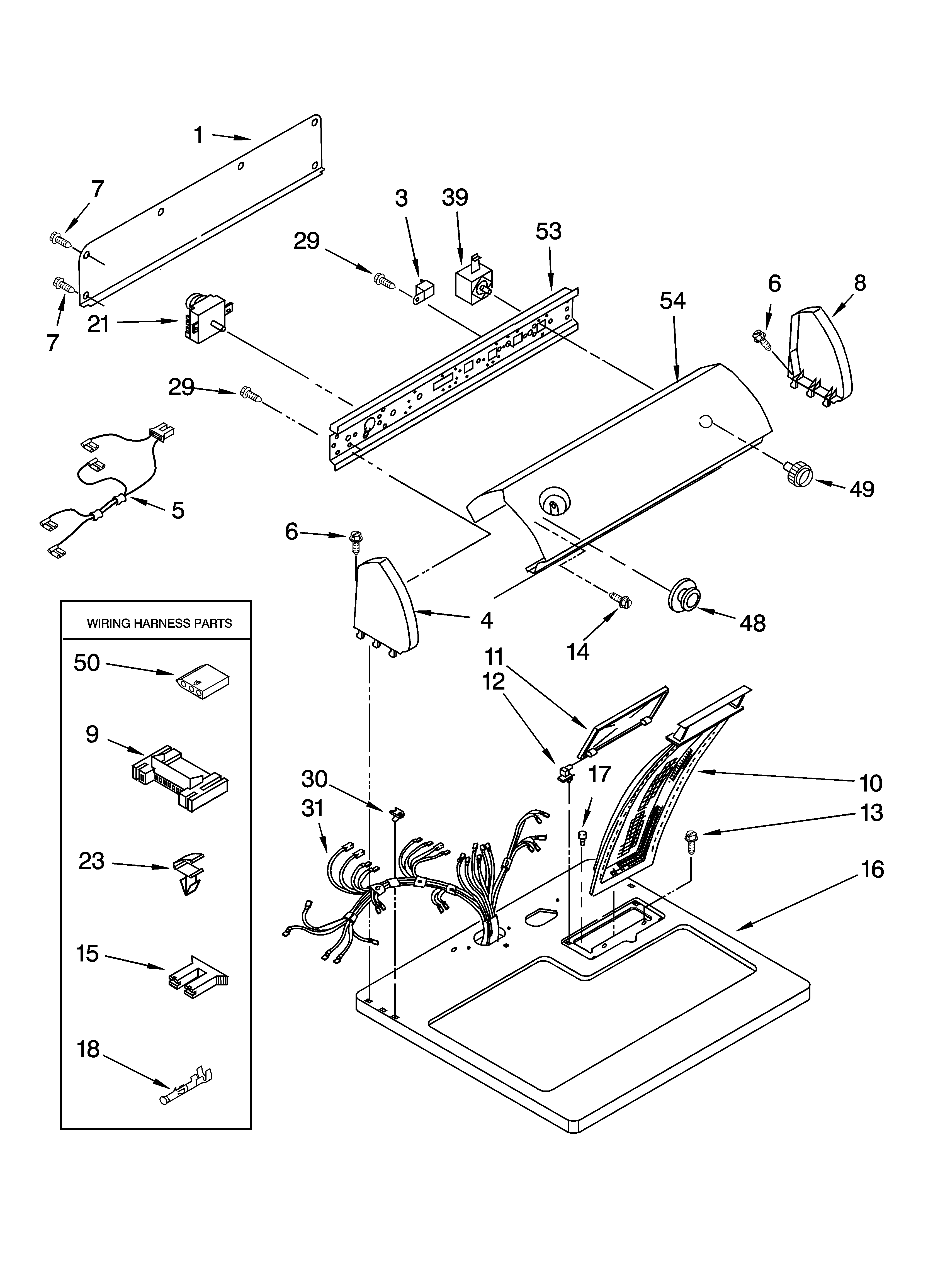 TOP AND CONSOLE PARTS