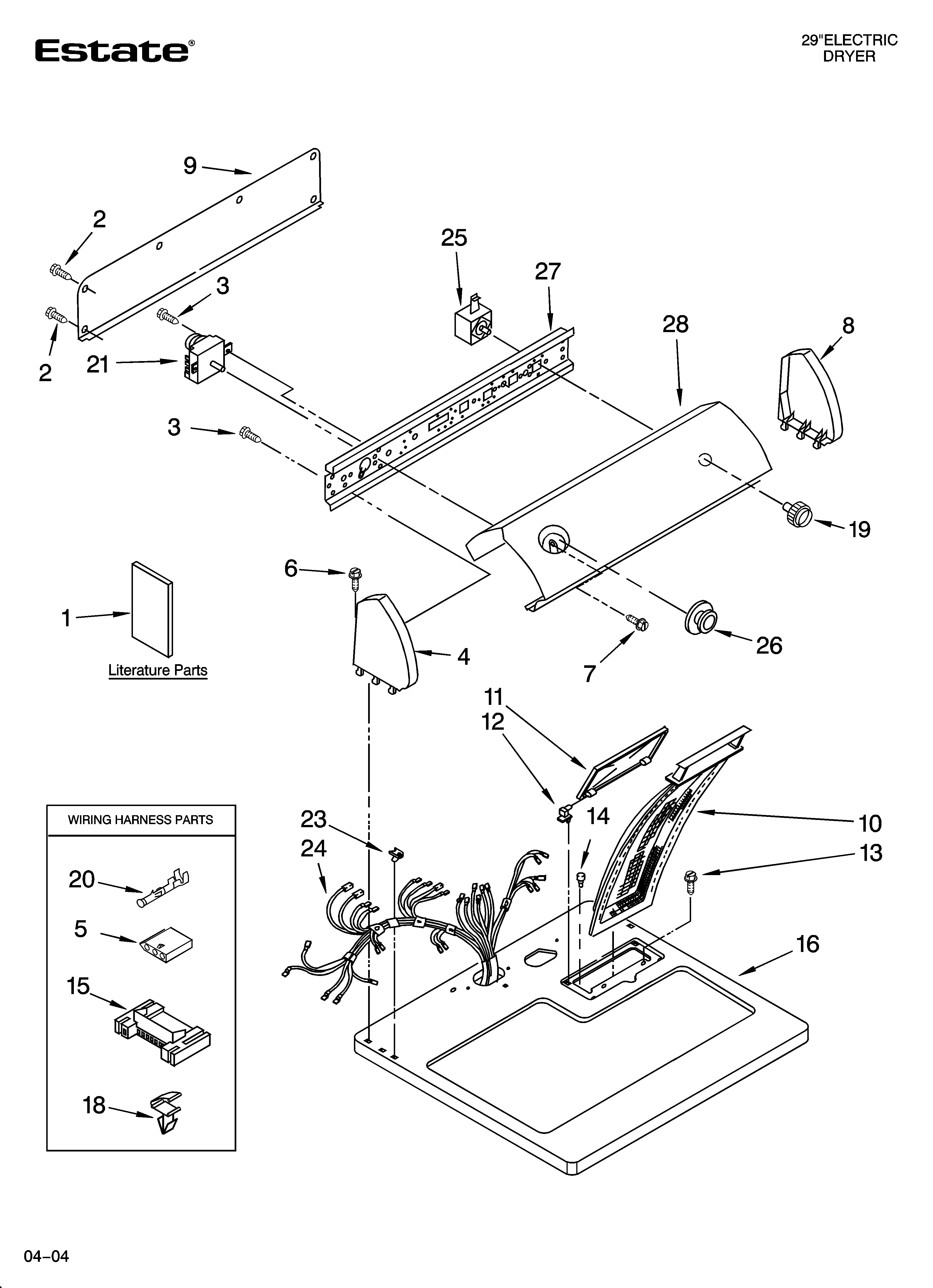 Top and console parts