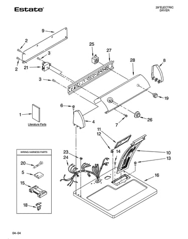 Top and console parts