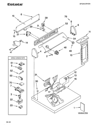 Top and console parts