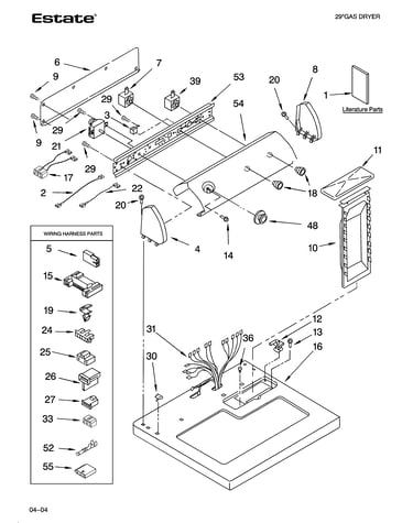 Top and console parts
