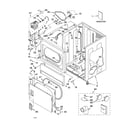 Whirlpool CSP2740KQ3 lower cabinet and front panel parts diagram