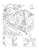 Lower cabinet and front panel parts