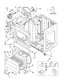 Lower cabinet and front panel parts