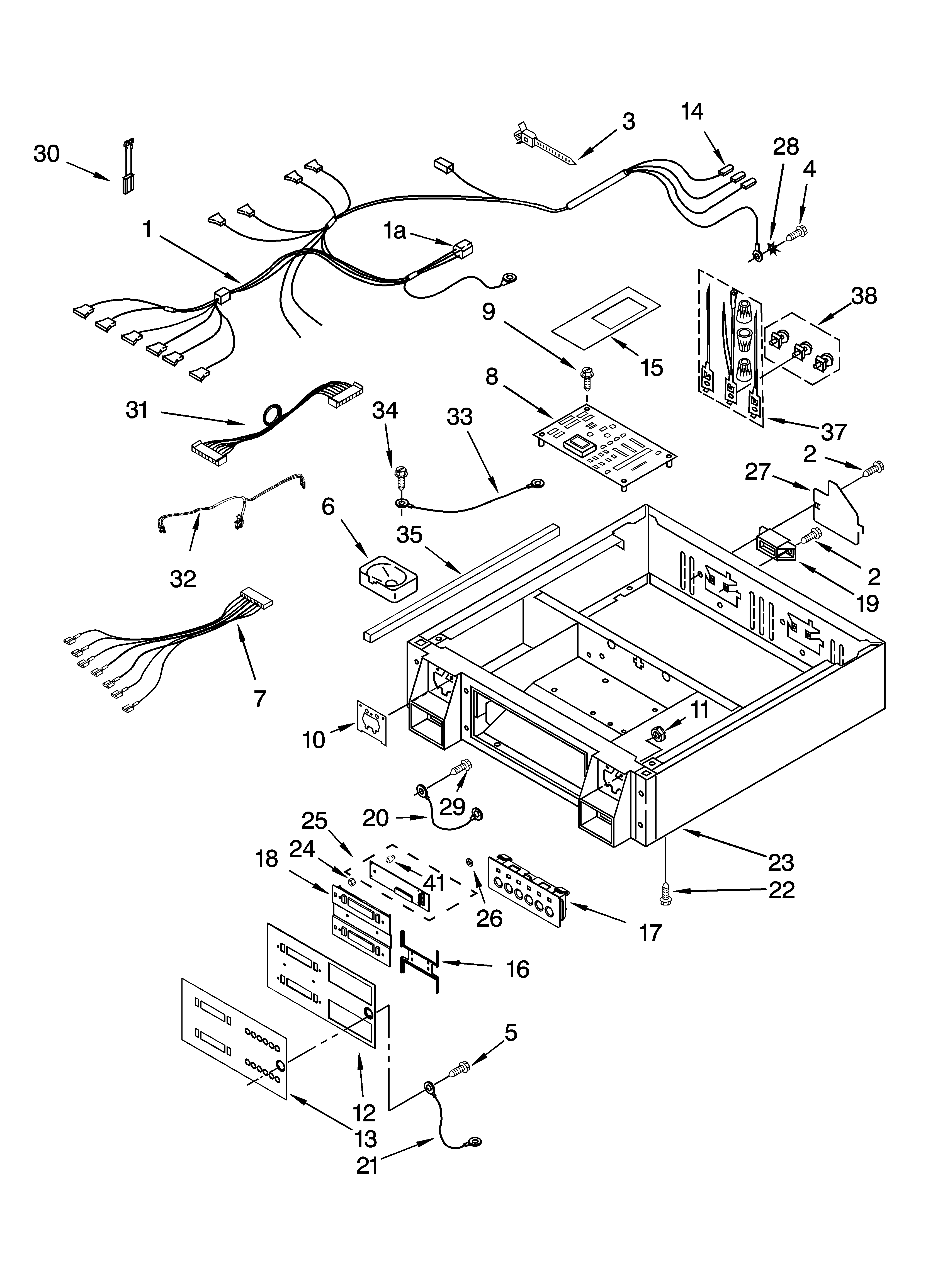 Control panel and separator parts