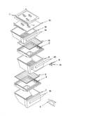 Refrigerator shelf parts