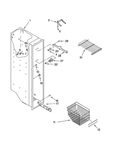 Freezer liner parts