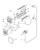 Icemaker parts, parts not illustrated