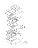 Refrigerator shelf parts