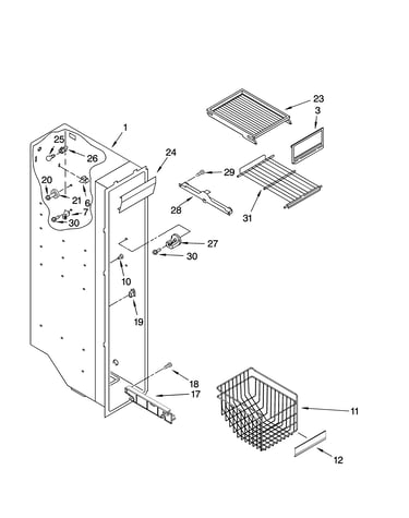 Freezer liner parts