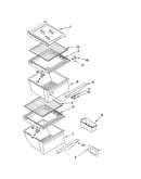 Refrigerator shelf parts