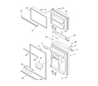 Whirlpool ER2MHKXPL00 door parts diagram