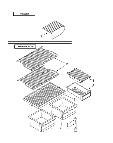 Shelf parts, optional parts
