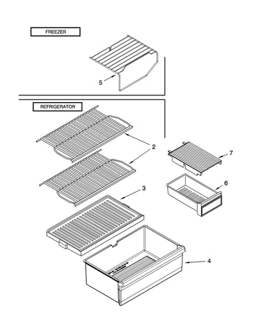Shelf parts, optional parts