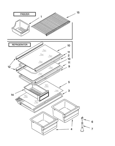 Shelf parts, optional parts