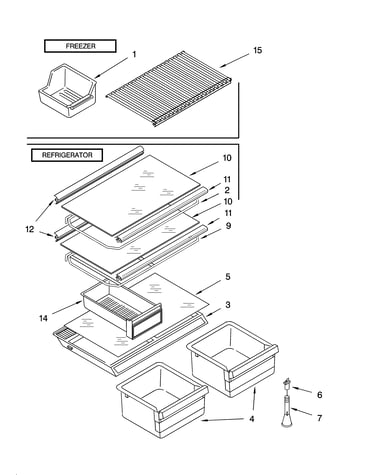 Shelf parts, optional parts