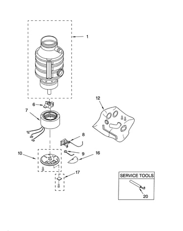 Lower housing and motor parts