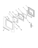 Oven door parts
