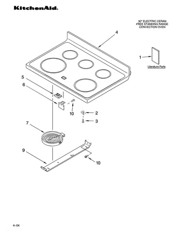 Cooktop parts
