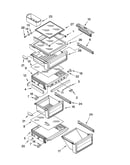Refrigerator shelf parts