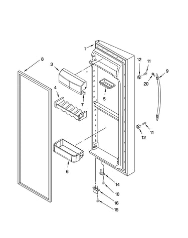 Refrigerator door parts