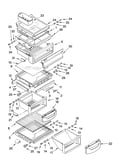 Refrigerator shelf parts