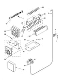 Icemaker parts, parts not illustrated