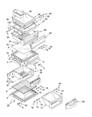 Refrigerator shelf parts