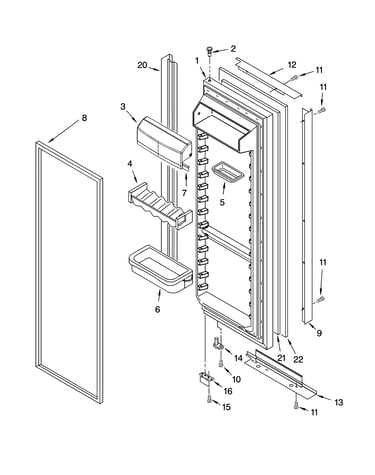 Refrigerator door parts