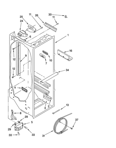 Refrigerator liner parts