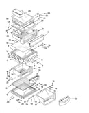 Refrigerator shelf parts