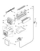 Icemaker parts, parts not illustrated