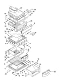 Refrigerator shelf parts