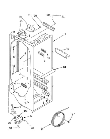 Refrigerator liner parts