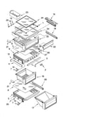 Refrigerator shelf parts