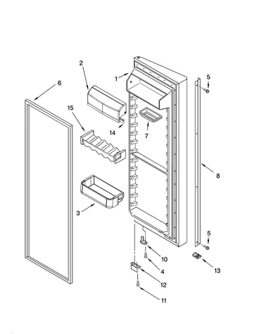 Refrigerator door parts