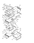 Refrigerator shelf parts