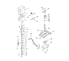 KitchenAid KSRS27CNWH00 motor and ice container parts diagram